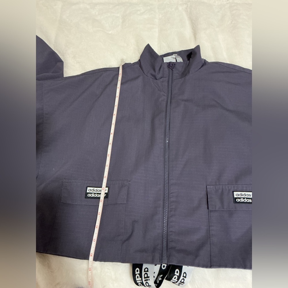 Adidas Dark Purple/blue Cropped Jacket - Picture 9 of 12